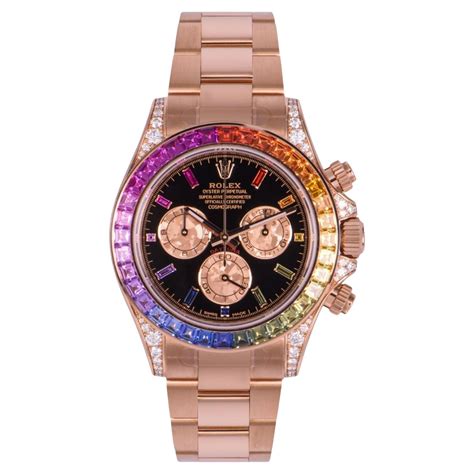 replica rose gold daytona rolex with rubber strap|rolex rainbow daytona rose gold.